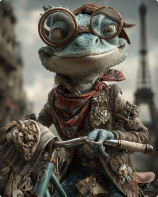 Cartel de película animada hecho con IA